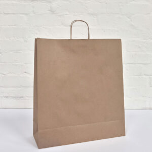 Large Kraft Carry Bags (250 Pack)