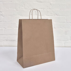 Medium Kraft Carry Bags (250 Pack)
